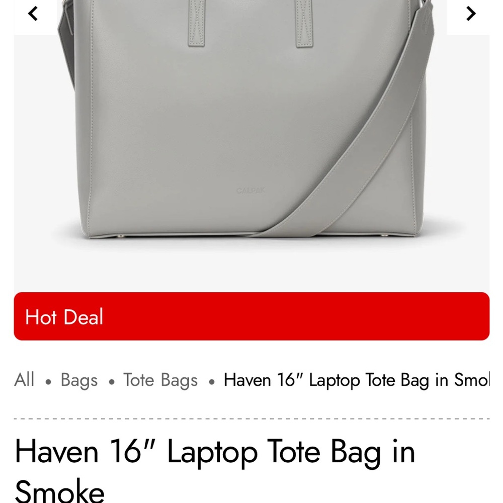 Calpak Gray Laptop Bag - Picture 6 of 6